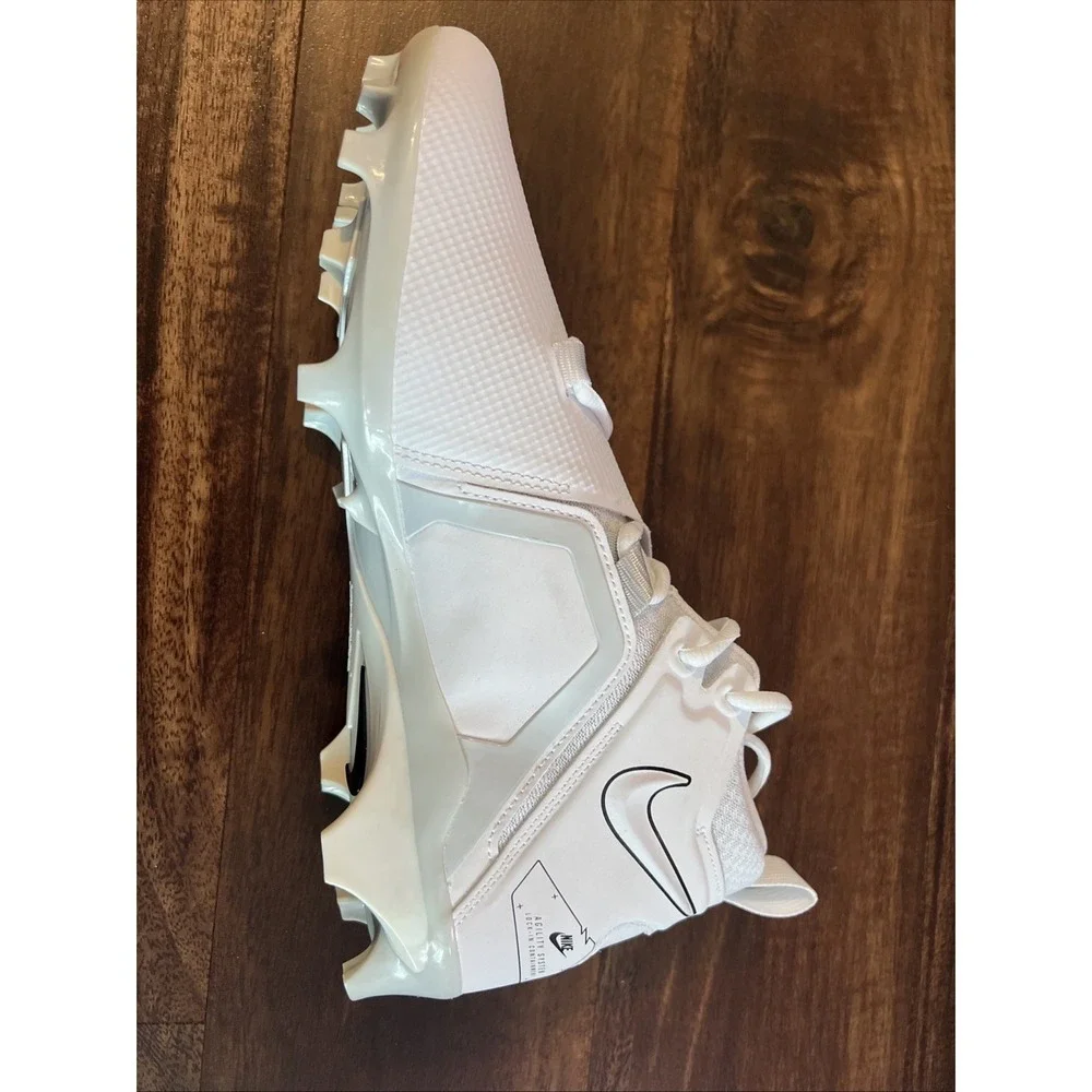 New Nike Mens Alpha Menace Pro 3 Football Cleats Size 10.5 White